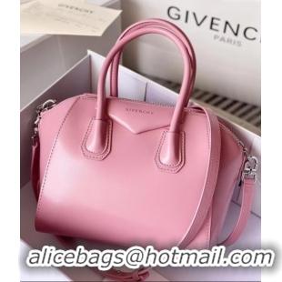 Best Grade Givenchy Mini Antigona bag in Box leather 9981 Light Pink 2023