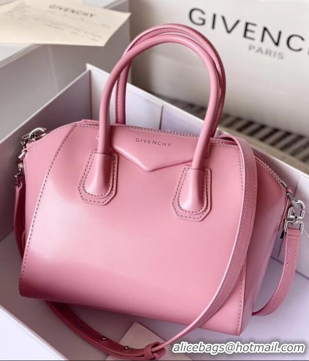 Best Grade Givenchy Mini Antigona bag in Box leather 9981 Light Pink 2023