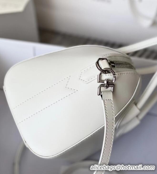 Buy Fashionable Givenchy Mini Antigona bag in Box leather 9981 White 2023