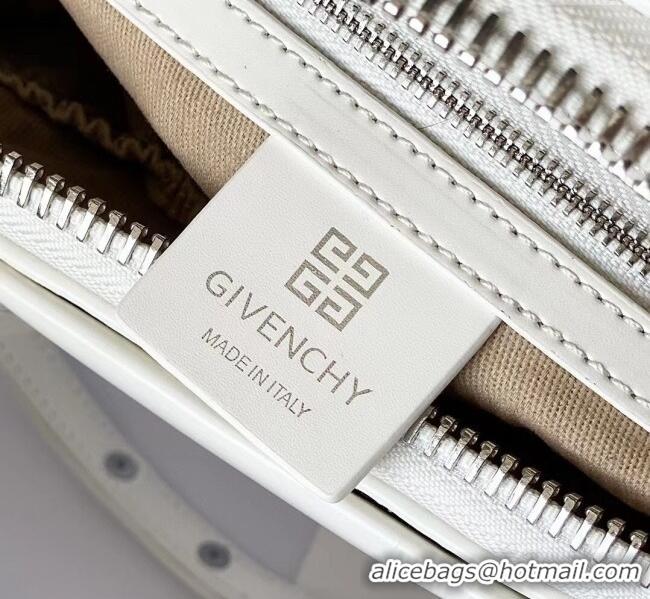 Buy Fashionable Givenchy Mini Antigona bag in Box leather 9981 White 2023