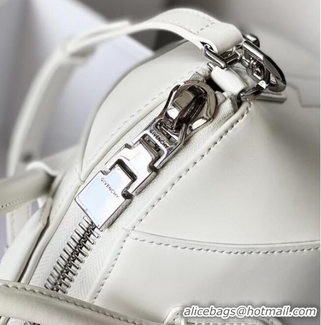Buy Fashionable Givenchy Mini Antigona bag in Box leather 9981 White 2023