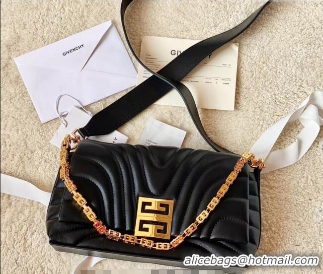 Good Discount Givenchy Small 4G Soft bag in quilted leather with chain 19935 Black 2024