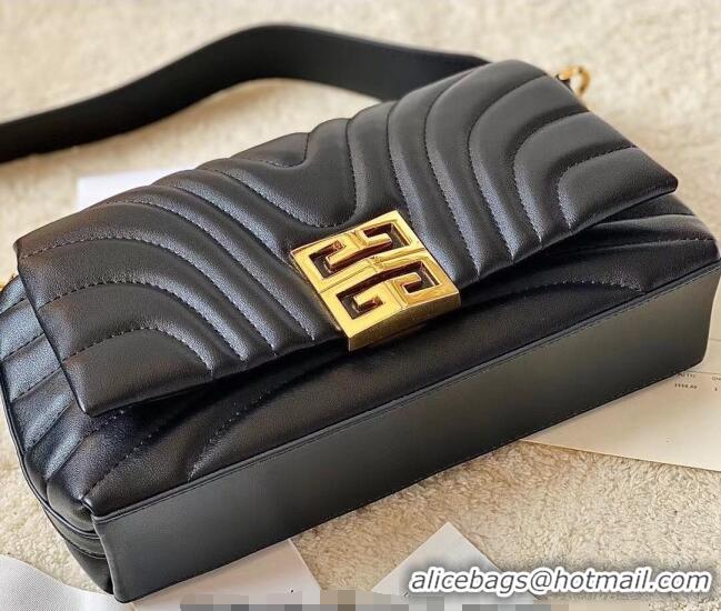 Good Discount Givenchy Small 4G Soft bag in quilted leather with chain 19935 Black 2024