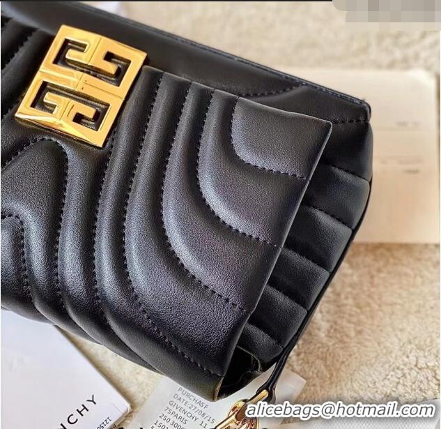 Good Discount Givenchy Small 4G Soft bag in quilted leather with chain 19935 Black 2024
