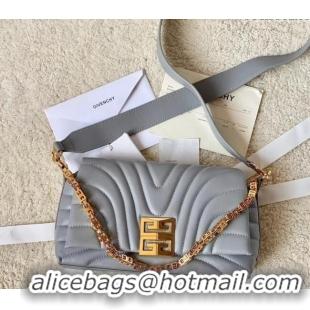 Reasonable Price Givenchy Small 4G Soft bag in quilted leather with chain 19935 Grey 2024