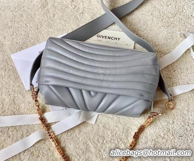 Reasonable Price Givenchy Small 4G Soft bag in quilted leather with chain 19935 Grey 2024