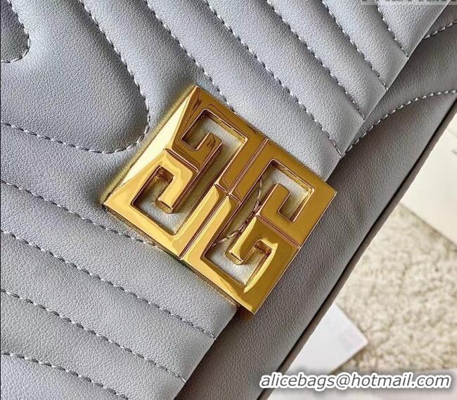 Reasonable Price Givenchy Small 4G Soft bag in quilted leather with chain 19935 Grey 2024