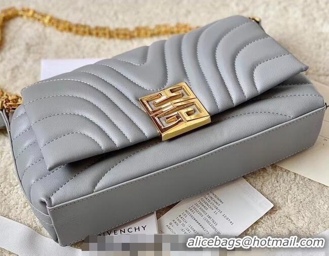 Reasonable Price Givenchy Small 4G Soft bag in quilted leather with chain 19935 Grey 2024