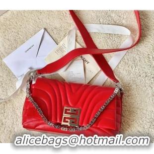 Good Taste Givenchy Small 4G Soft bag in quilted leather with chain 19935 Red 2024