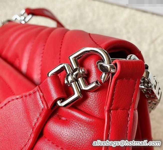 Good Taste Givenchy Small 4G Soft bag in quilted leather with chain 19935 Red 2024