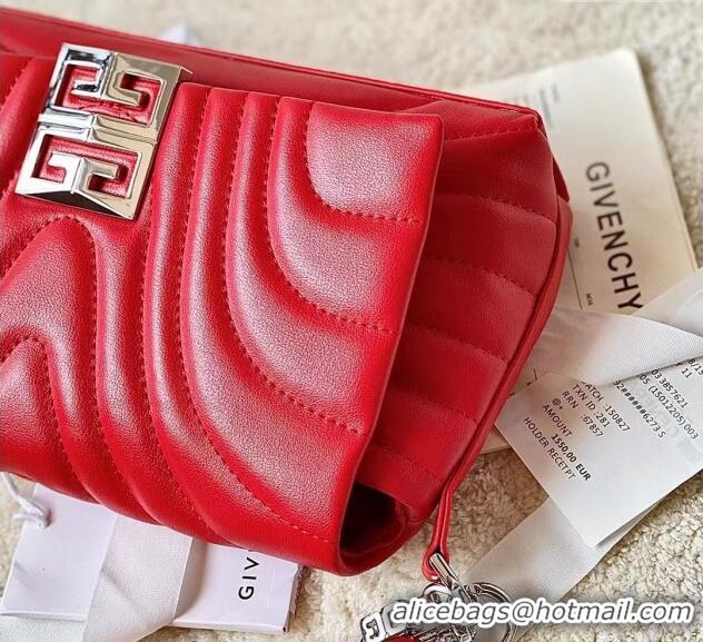 Good Taste Givenchy Small 4G Soft bag in quilted leather with chain 19935 Red 2024