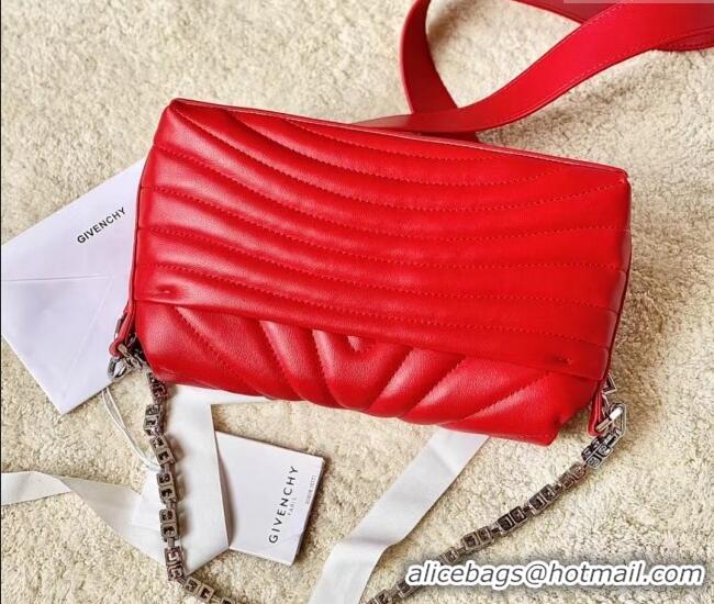 Good Taste Givenchy Small 4G Soft bag in quilted leather with chain 19935 Red 2024