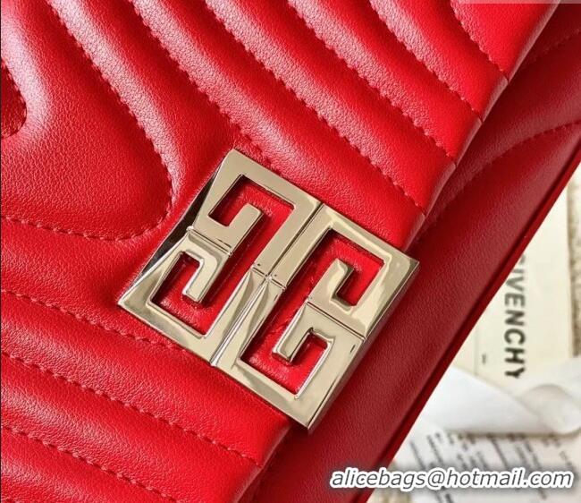 Good Taste Givenchy Small 4G Soft bag in quilted leather with chain 19935 Red 2024