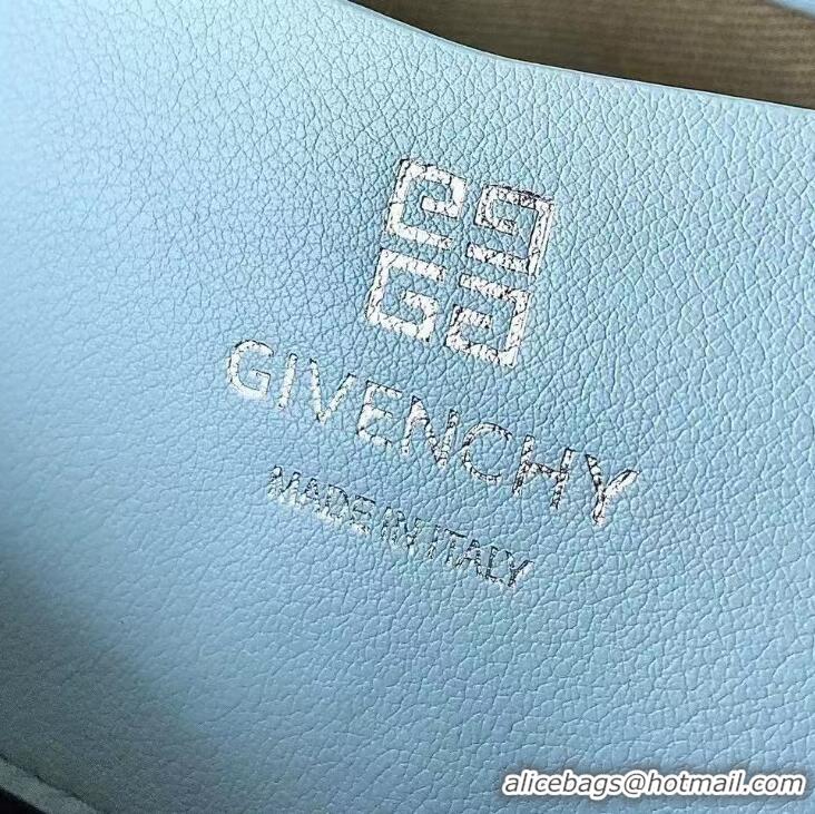Original Cheap Givenchy Small 4G Soft bag in quilted leather with chain 19935 Light Blue 2024