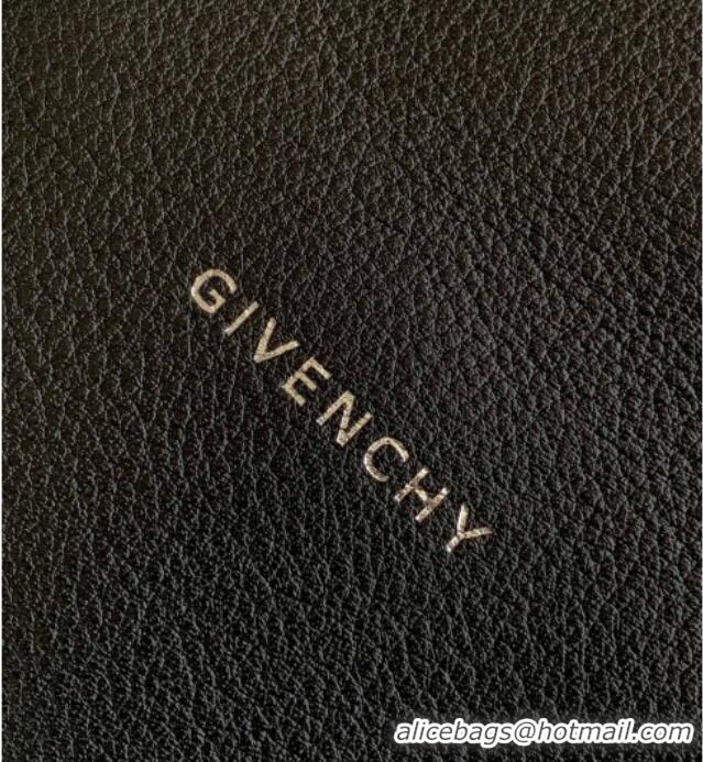 Well Crafted Givenchy Medium Voyou Shoulder Bag in Tumbled Buffalo Leather 2502 Black 2024