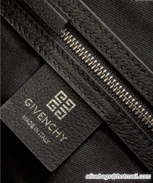 Well Crafted Givenchy Medium Voyou Shoulder Bag in Tumbled Buffalo Leather 2502 Black 2024