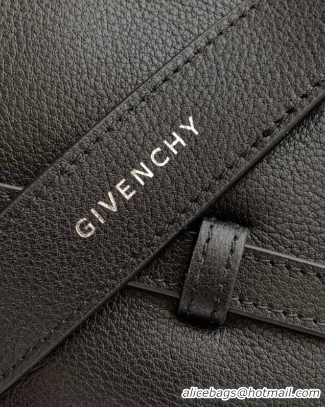 Well Crafted Givenchy Medium Voyou Shoulder Bag in Tumbled Buffalo Leather 2502 Black 2024