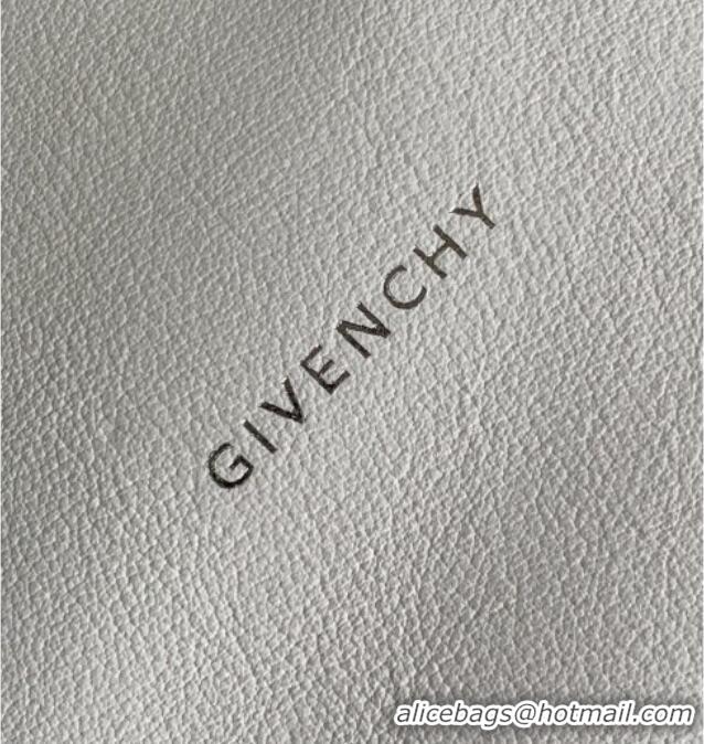 Well Crafted Givenchy Medium Voyou Shoulder Bag in Tumbled Buffalo Leather 2503 White 2024