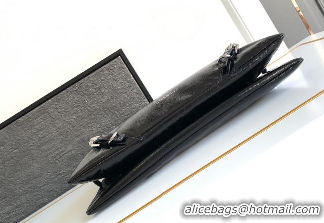 Best Quality Givenchy Small P'tit Voyou bag in patent leather 8013 Black 2025