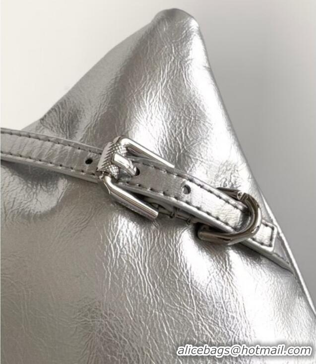 Famous Brand Givenchy Small P'tit Voyou bag in patent leather 8013 Silver 2025