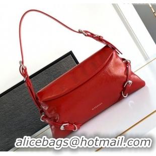 Market Sells Givenchy Small P'tit Voyou bag in patent leather 8013 Vermillon Red 2025