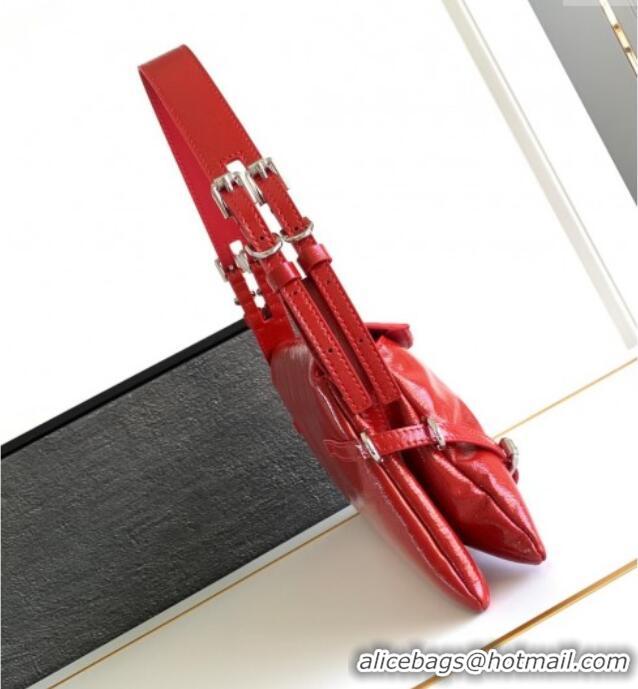 Market Sells Givenchy Small P'tit Voyou bag in patent leather 8013 Vermillon Red 2025