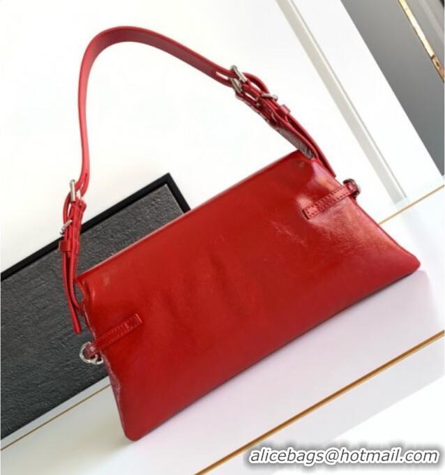 Market Sells Givenchy Small P'tit Voyou bag in patent leather 8013 Vermillon Red 2025