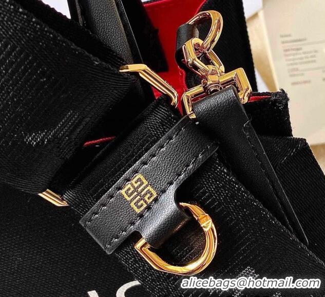 Top Quality Givenchy Mini G-Tote shopping bag in canvas 8016 Black/Red 2025