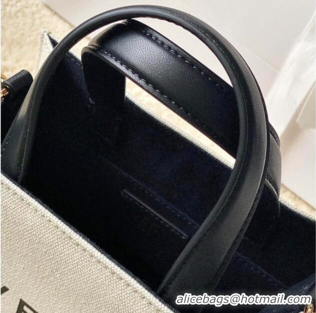 Top Grade Givenchy Mini G-Tote shopping bag in canvas 8016 Beige/Black 2025
