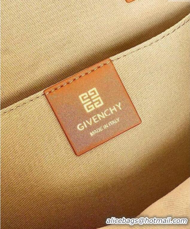 Shop Grade Givenchy Medium G-Tote shopping bag in canvas 8017 Beige/Brown 2025