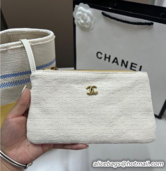 New Release Creation Chanel Deauville Large Shopping Bag 0723 Yellow 2025
