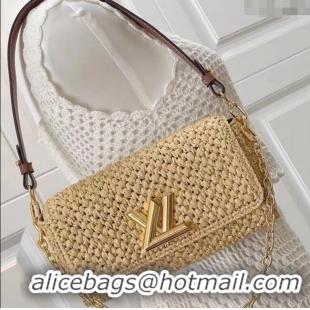 Good Quality Louis Vuitton Twist West Bag in Raffia Straw M25030 2025