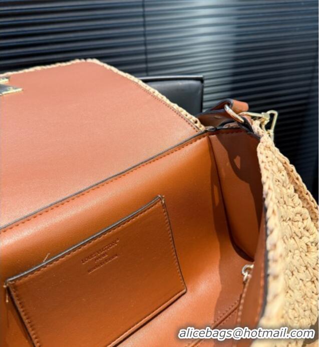 Good Quality Louis Vuitton Twist West Bag in Raffia Straw M25030 2025