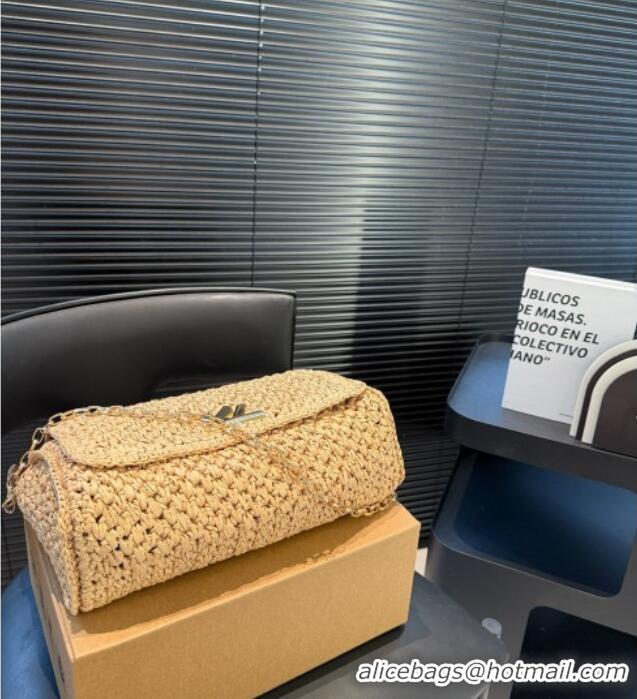 Good Quality Louis Vuitton Twist West Bag in Raffia Straw M25030 2025