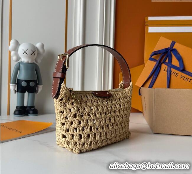 Top Quality Louis Vuitton Hills Pochette Mini Bag in Straw M14304 2025