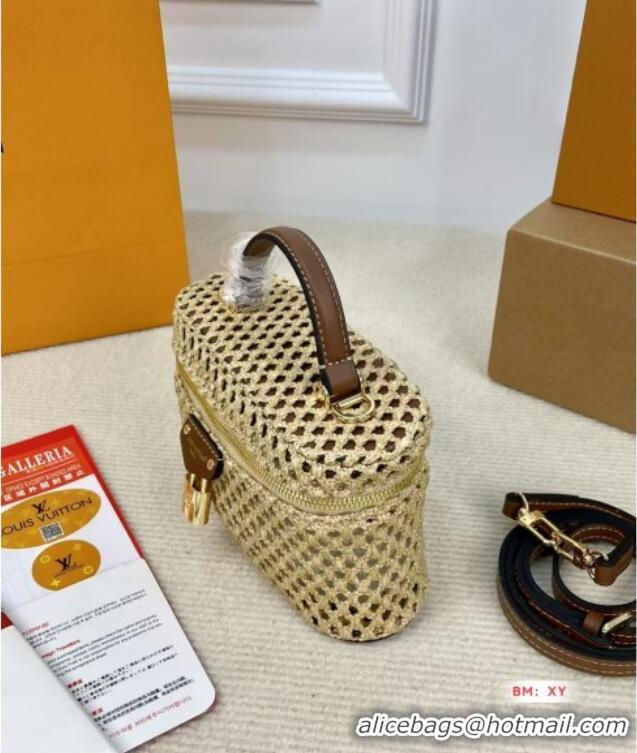 Well Crafted Louis Vuitton Vanity Chain Pouch in Straw M14303 2025