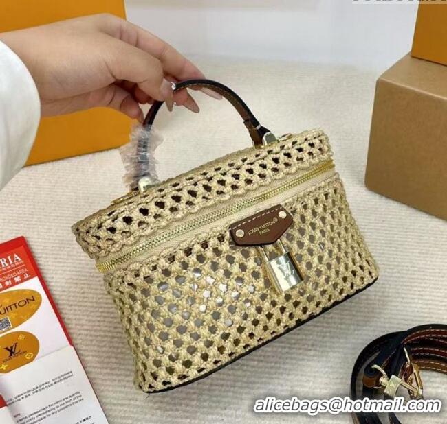 Well Crafted Louis Vuitton Vanity Chain Pouch in Straw M14303 2025