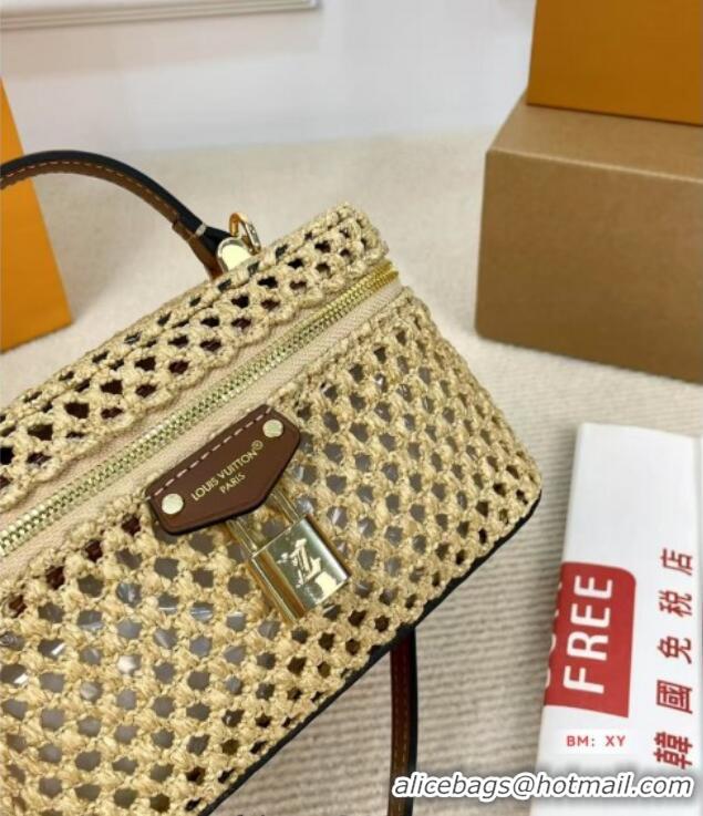 Well Crafted Louis Vuitton Vanity Chain Pouch in Straw M14303 2025