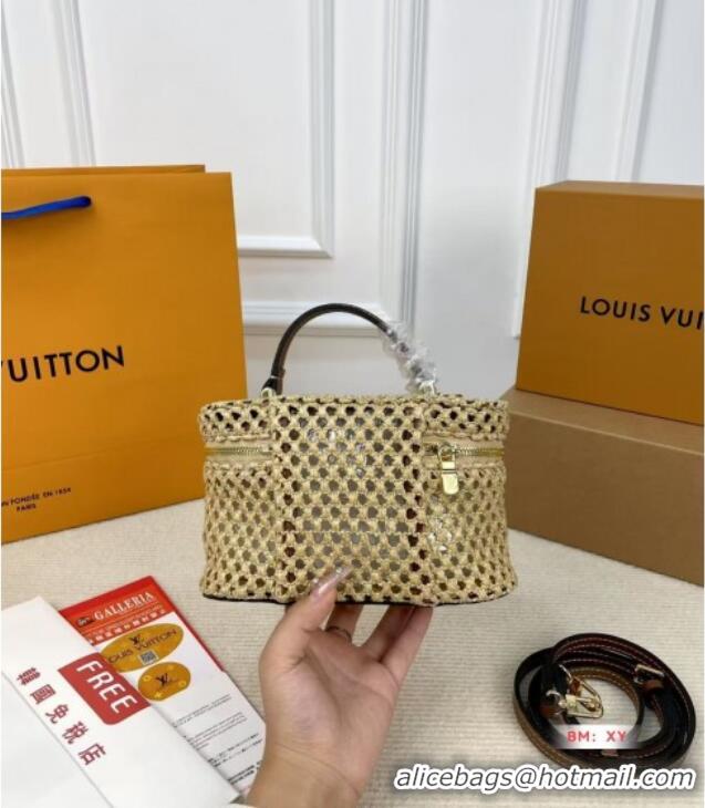 Well Crafted Louis Vuitton Vanity Chain Pouch in Straw M14303 2025