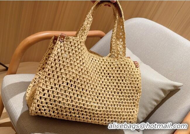 Cheap Wholesale Louis Vuitton OnTheGo MM Tote Bag in Straw M24723 2025