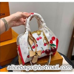 Market Sells Louis Vuitton LV x TM Speedy Bandouliere 20 Bag in Monogram Cherry M13094 White 2025