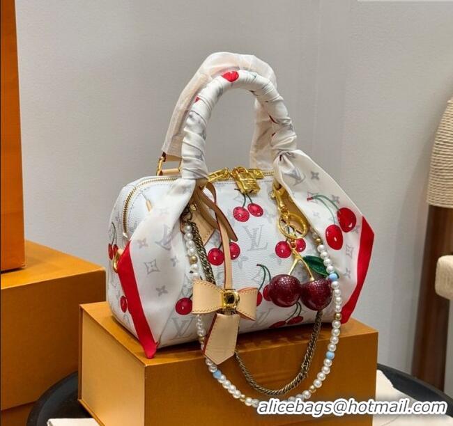 Market Sells Louis Vuitton LV x TM Speedy Bandouliere 20 Bag in Monogram Cherry M13094 White 2025