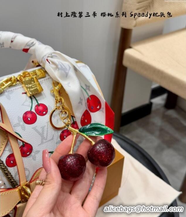 Market Sells Louis Vuitton LV x TM Speedy Bandouliere 20 Bag in Monogram Cherry M13094 White 2025