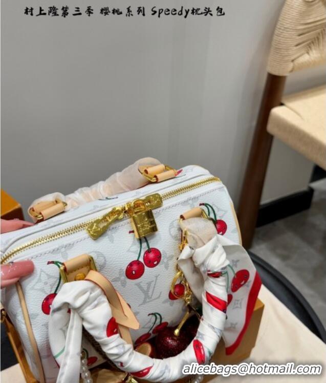 Market Sells Louis Vuitton LV x TM Speedy Bandouliere 20 Bag in Monogram Cherry M13094 White 2025