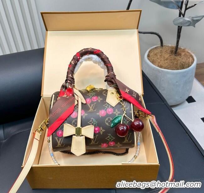 Market Sells Louis Vuitton LV x TM Speedy Bandouliere 20 Bag in Monogram Cherry M13094 Brown 2025