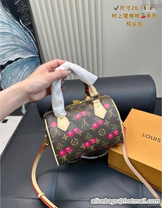 Market Sells Louis Vuitton LV x TM Speedy Bandouliere 20 Bag in Monogram Cherry M13094 Brown 2025