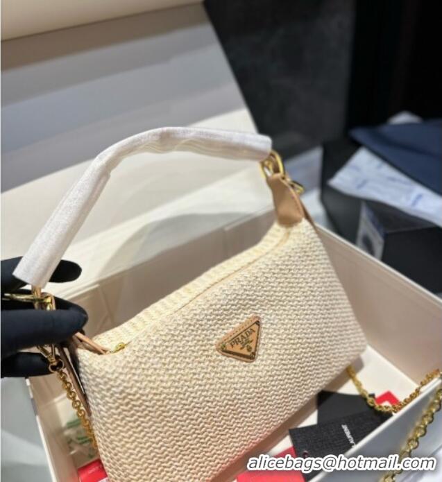 Luxury Cheap Prada Hobo Bag 072302 Beige 2025