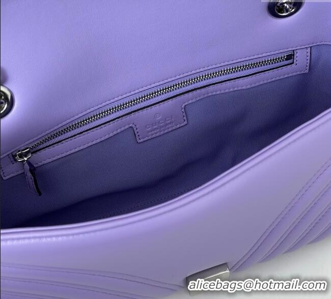 Market Sells Gucci GG Marmont Medium Shoulder Bag 837267 Lilac Purple 2025