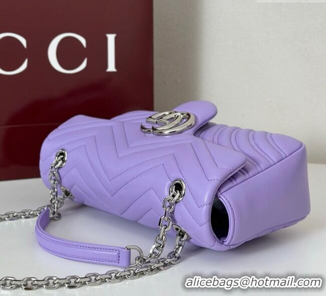 Market Sells Gucci GG Marmont Medium Shoulder Bag 837267 Lilac Purple 2025