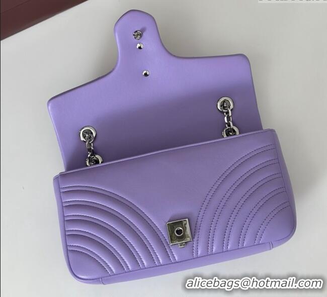 Market Sells Gucci GG Marmont Medium Shoulder Bag 837267 Lilac Purple 2025